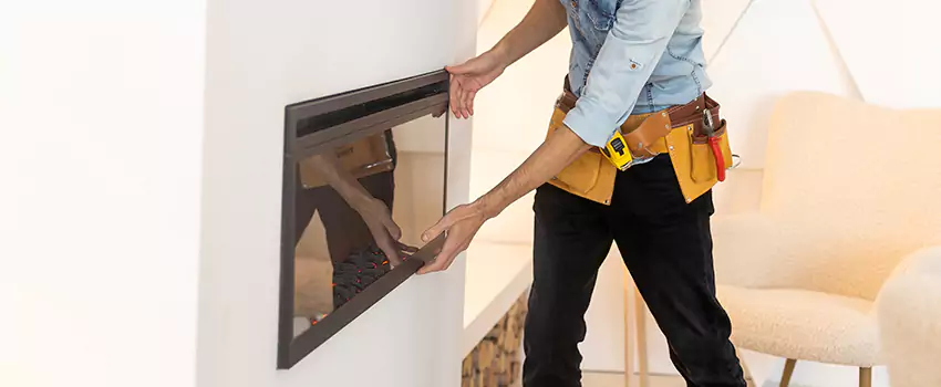Metal Fireplace Installation in Wilmette, Illinois