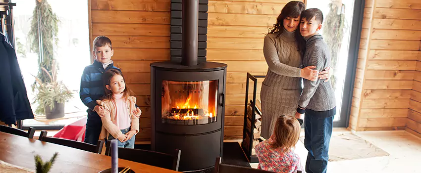 Morso Cast Iron Fireplace Insert Installation in Wilmette, Illinois