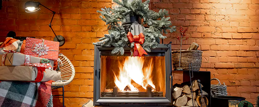 Travis Industries Linear Gas Fireplace Installation in Wilmette, Illinois