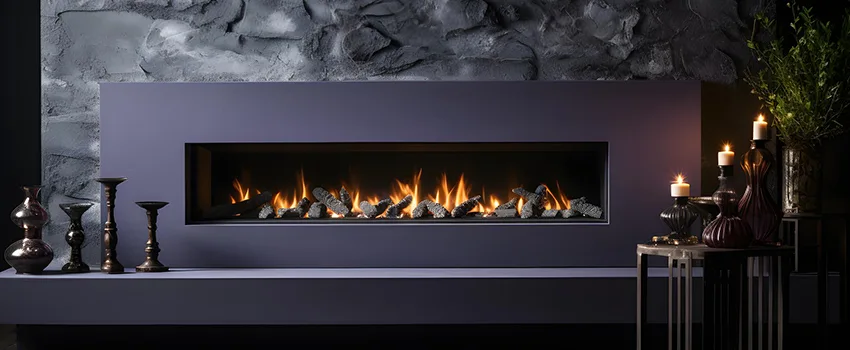 Ember Bed for Ventless Gas Fireplace in Wilmette, IL