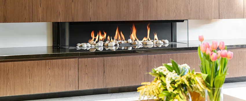 Double-height Fireplace Design Refurbishment in Wilmette, Illinois